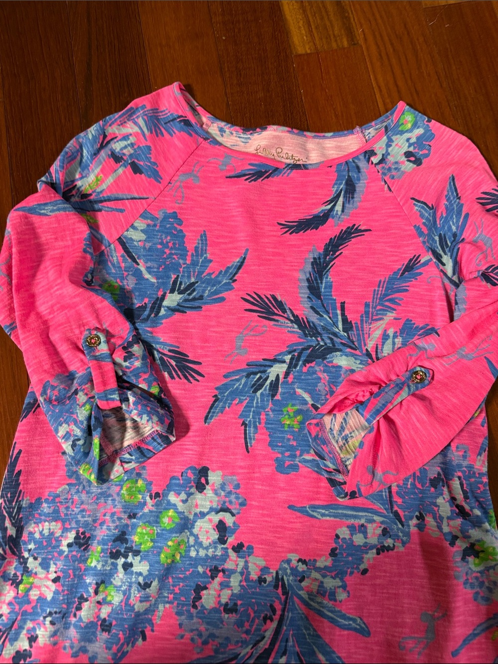 Lilly Pulitzer Pink Tropical Print Midi Dress - Picture 6 of 9